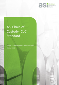 ASI Chain of Custody Standard