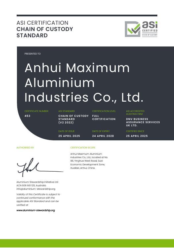 ASI Certification