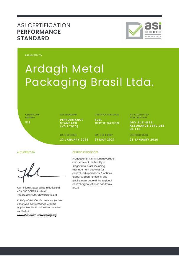 ASI Certification