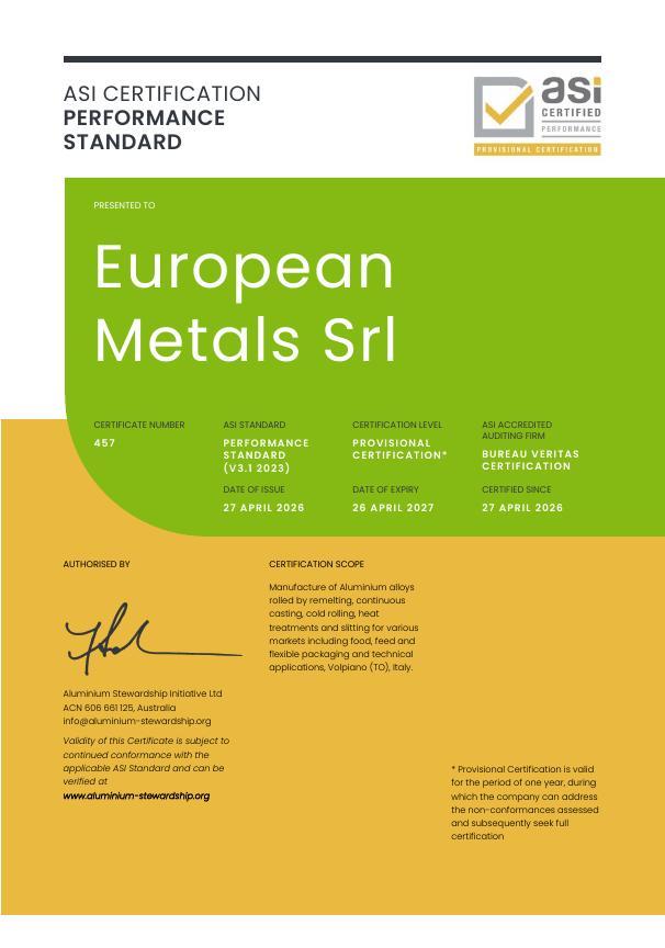 ASI Certification